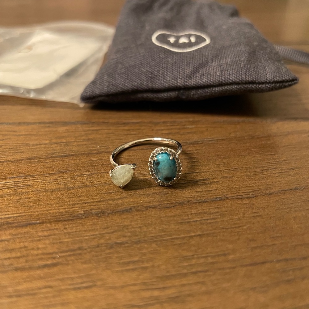 Tai Labrodorite Silver Adjustable Ring
